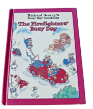 Vintage Hardcover Firefighters Busy Day Richard Scarrys Busy Day Storybooks Kids - $8.09