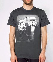 Star Wars American Gothic parody on mens t shirt- StarWars guys tshirt, Storm Tr - $23.00