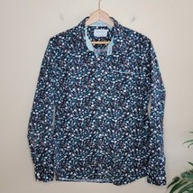 Paper Denim &amp; Cloth | Floral Print Button Down Slim Fit Shirt Mens Size ... - £15.42 GBP