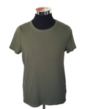 A New Day Tee Shirt  Juniors Size XXL Dark Green Olive Short Sleeves Pul... - £11.09 GBP