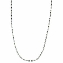 Oval Bead Ball Chain Surgical Stainless Steel 15-30 inch 2.4mm Hypoaller... - £10.04 GBP