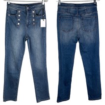 1.State High Rise Button Front Skinny Jeans 28 New - £59.73 GBP