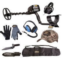 Garrett AT Gold Metal Detector with Waterproof HP, Bag, Digger, Gloves, ... - $838.32