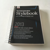 The associated press stylebook and briefing on media law 2013 edition  - £19.42 GBP