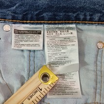 Levis 505 Men's Blue Cotton Denim Jeans Size W36 × L32 image 4