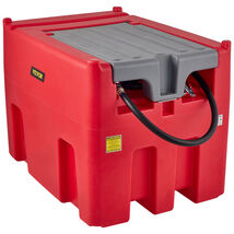 VEVOR Portable Diesel Tank, 116 gal & 10 GPM, 12V Pump & 13.1ft Hose, Red Color - $810.99