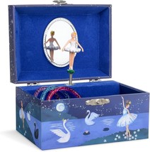 Jewelkeeper Girl&#39;S Musical Jewelry Storage Box With Spinning, Swan Lake Tune - £27.30 GBP