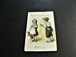 Temptation, Girl and Boy -Ben Franklin One Cent Stamp-1905 Postcard. RARE. - £11.75 GBP