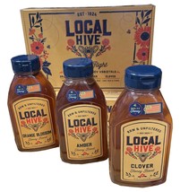 Local Hive Honey Flight Orange Blossom Amber  &amp; Clover 16 oz - $36.00