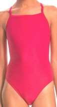 Waterpro Metallic Red Thin Strap One Piece Sport Style Swimsuit Size 34 S/M NWT - £47.05 GBP