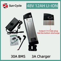 48V 12Ah 1000W EBIKE Battery Lithium Ion 30A BMS Electric Bicycle Motor Charger - £149.39 GBP