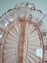 ANCHOR HOCKING DIVIDED SERVING DISH PINK DEPRESSION GLASS  image 2