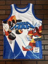 Mega Man Blau Headgear Classics Basketball Trikot ~ Nie Getragen ~S-L - $62.27+