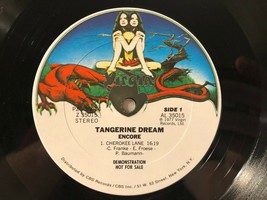 1977 Tangerine Dream Encore 2LP Vinyl Virgin Records PZG 35014 EX/EX WLP Promo - £39.68 GBP