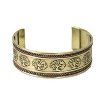 New Women&#39;s Brass Tree Of Life Cuff Fashion Bracelet  - £11.67 GBP