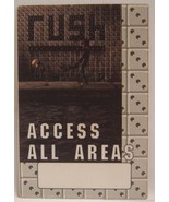 RUSH / GEDDY LEE / NEIL PEART - ORIGINAL CONCERT TOUR CLOTH BACKSTAGE PASS - $10.00