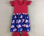 NEW Girls Boutique Ruffle Patriotic 4th of July Dress Ruffle Leggings Ou... - $14.99