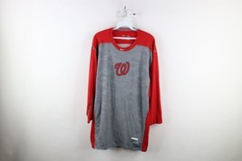 Nike Pro Mens XL Fitted Camouflage Washington Nationals 3/4 Sleeve T-Shirt Red - £38.91 GBP
