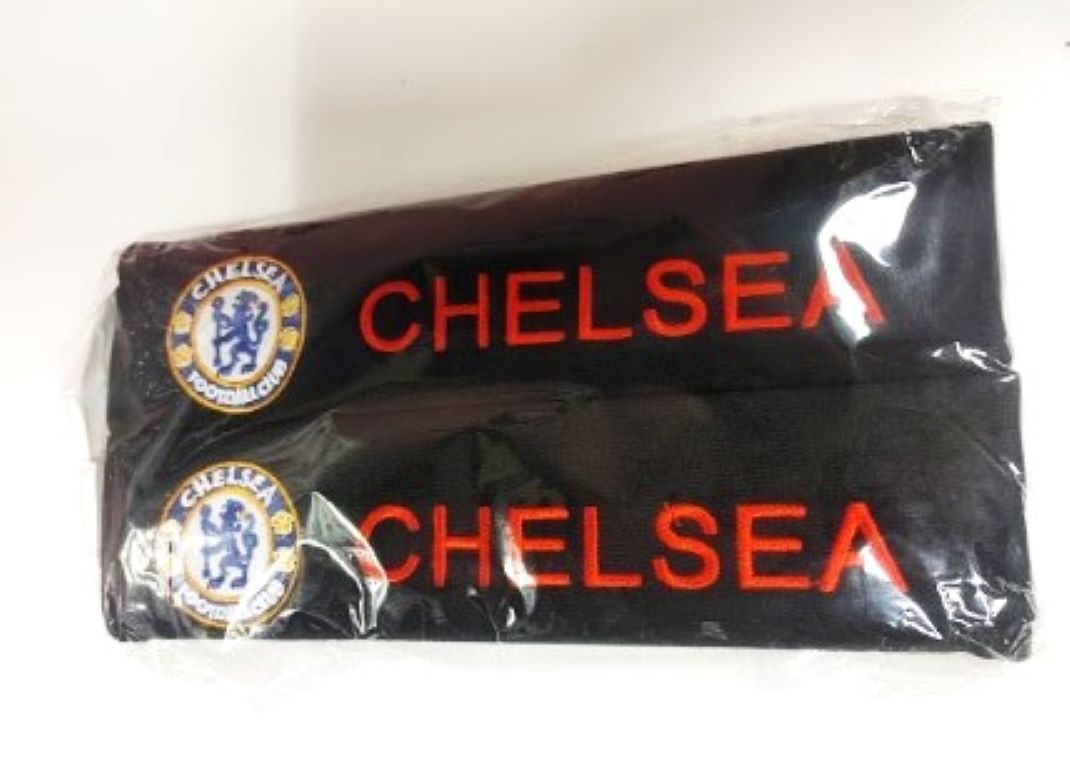Primary image for Chelsea FC Embroidered Logo Car Seat Belt Cover Seatbelt Shoulder Pad 2 pcs