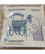 Cross Stitch Fabric All Cotton Aida 18 Count 12&quot; X 18&quot; Charles Craft Lav... - $10.39