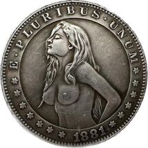 E Pluribus Unum - Fantasy Medaille mit Akt Figur 1881 - $18.55 CAD