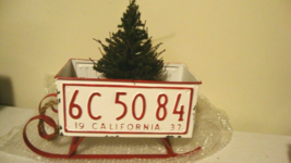 Winter Sleigh planter -California image 5
