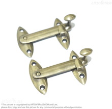 Solid Unlacquered Brass Country Western LATCH HOOK Solid Brass Gate Door... - $28.50
