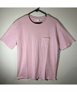 Frank and Oak Pink Crew Neck Relaxed Pocket T-Shirt - $21.53