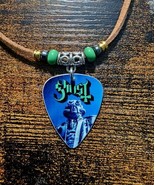 Handmade Ghost Nameless Ghoul Aluminum Guitar Pick Necklace - $12.36