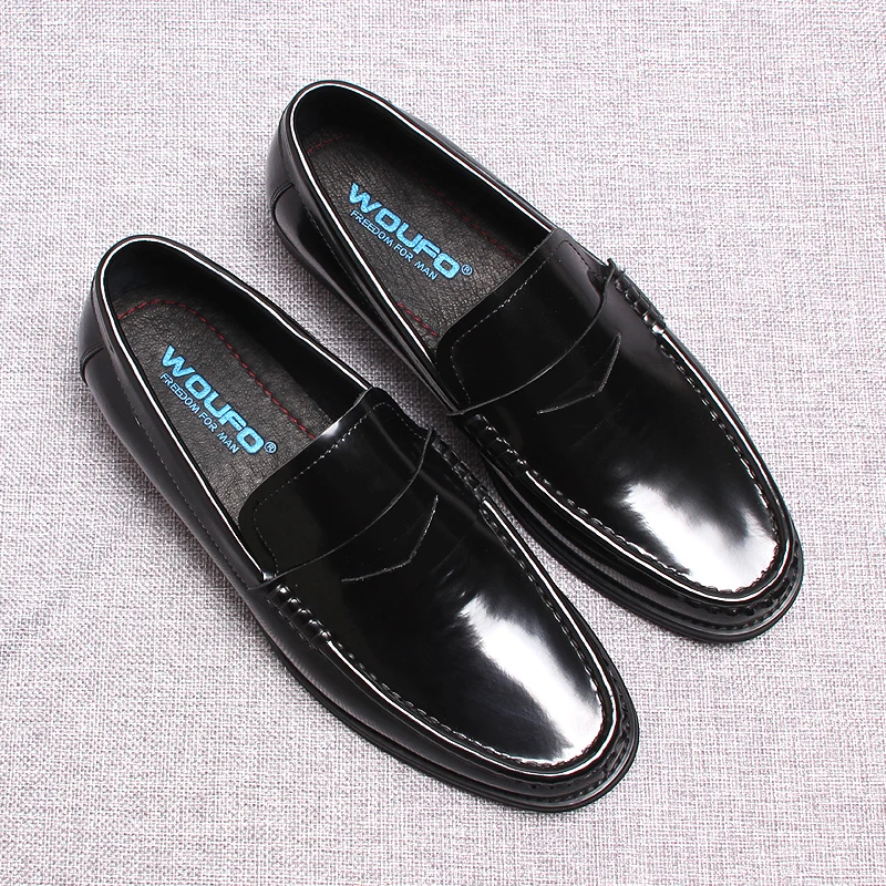 Casual Dress Shoes Soft Leather Oxs For Men  Designer Formal Shoe Slip On Weddin - £161.37 GBP