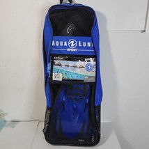 Aqua Lung bag with US Diver mask, snorkle, and size S/M Fins - £24.49 GBP