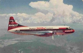 Braniff International Airways Super Convair 340 Plane Aircraft postcard - $6.44