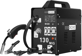 MIG Welder 130 Flux Core Wire Automatic Feed Welding Machine Portable No... - £157.29 GBP