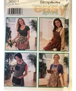 Simplicity easy Women&#39;s Aprons 9684 Sewing Pattern Size A (S,M,L) NOS PE... - £3.43 GBP