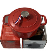 Chasseur 2.5 qt. Round Dutch Oven Red Enameled Cast-iron France 20cm. PU... - £82.14 GBP