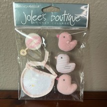 Jolee&#39;s Boutique Baby Girl Stickers Scrapbook Pink Puffy SPJB001 Ducks a... - $152.29 MXN