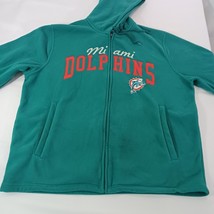 G-III NFL Miami Dolphins Men's 2XL Teal Full Zip Hoodie Fleece Jacket image 11
