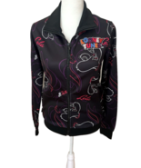 Looney Tunes Lola Bunny Space Jam Cartoon Black Graphic Full Zip Jacket ... - £36.26 GBP