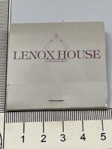 Vintage Matchbook Cover  Lenox House  East Ontario &amp; Chicago, IL  gmg  Unstruck - £9.89 GBP