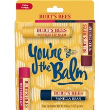 Burt&#39;s Bees You&#39;re the Balm Lip Balm Pack, With Beeswax, Wild Cherry, Watermelon - £17.57 GBP