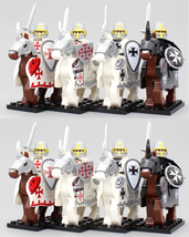 Medieval Teutonic Knights Templar Hospitaller War Horse Army Minifigures... - $23.98+