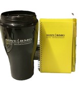 Vintage Sony &amp; BMG Music Entertainment Coffee Cup,  Notebook And Pen Set - $187.20 MXN