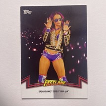 2018 Topps WWE Women&#39;s Division Sasha Banks Memorable Matches and Moments RAW-4 - £0.78 GBP