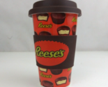 Galerie Ceramic Reeses Peanut Butter Cup Travel Coffee Mug With Lid &amp; Grip - $12.60