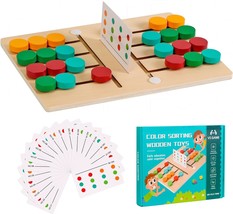Color Matching Game for Kids 3 Years Old Montessori Slide Puzzle Memory ... - $30.46