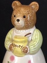 Otagiri Pot of Honey w Bear Rotating Music Box  5&quot; Tall Very Sweet Colle... - $21.73