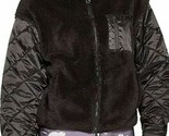 Joy Lab™ ~ Black ~ Sherpa ~ Full Zip Jacket w/Quilted Sleeves ~ Size XL - £23.99 GBP