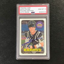 2018 Topps Heritage Minor League #65 Zack Collins Signed Card PSA Slabbed Auto 1 - £47.12 GBP