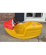 Vintage Little Tikes Rare Hard to Find Child Size Rocking Speed Boat Yel... - €171,96 EUR