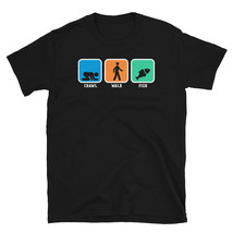 Crawl Walk fish Shirt Funny Fishing Tee Gift Idea T-shirt - £15.94 GBP